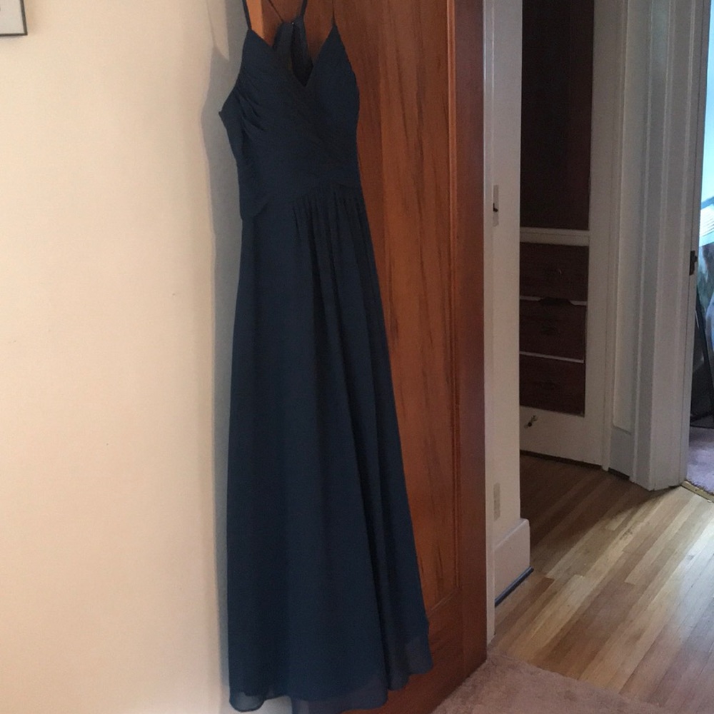 Navy Blue Bridesmaid Dress - Picture 3 of 5
